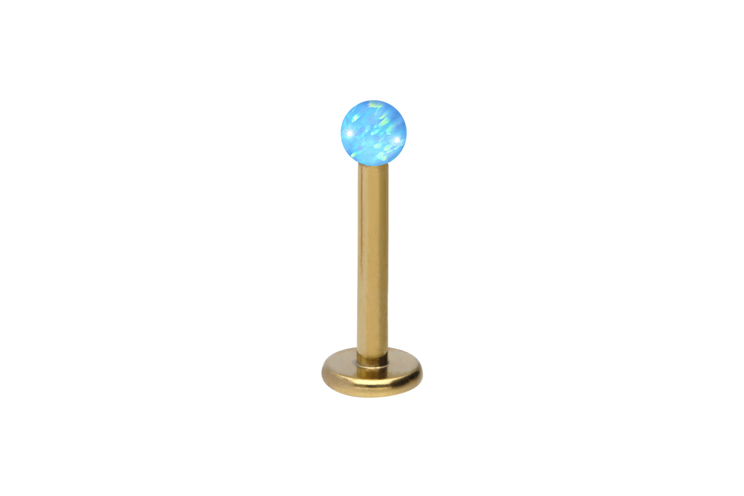 Titan Labret Piercing SYNTHETISCHER OPAL